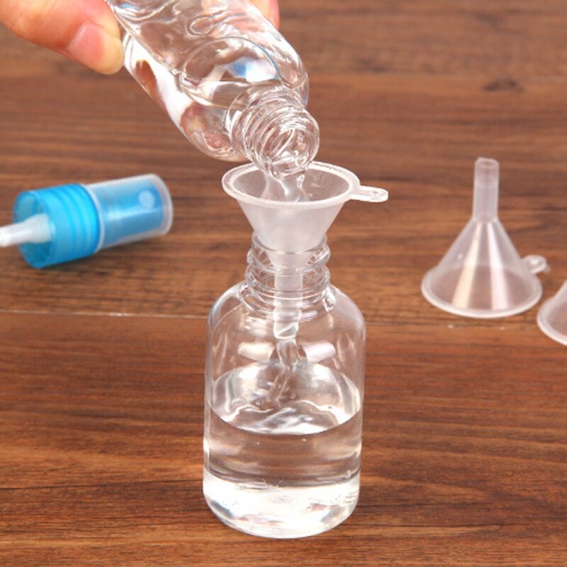 Mini Plastic Perfume Diffuser Bottle Liquid Oil Funnels Lab Kitchen Supplies U2JD
