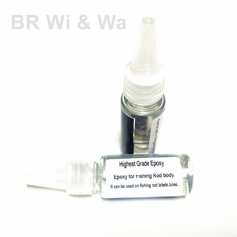 BR Wi & Wa – résine époxy de haute qualité 1:1 AB, colle cristal époxy pour peinture de canne à pêche, étiquette de canne à pêche, leurre