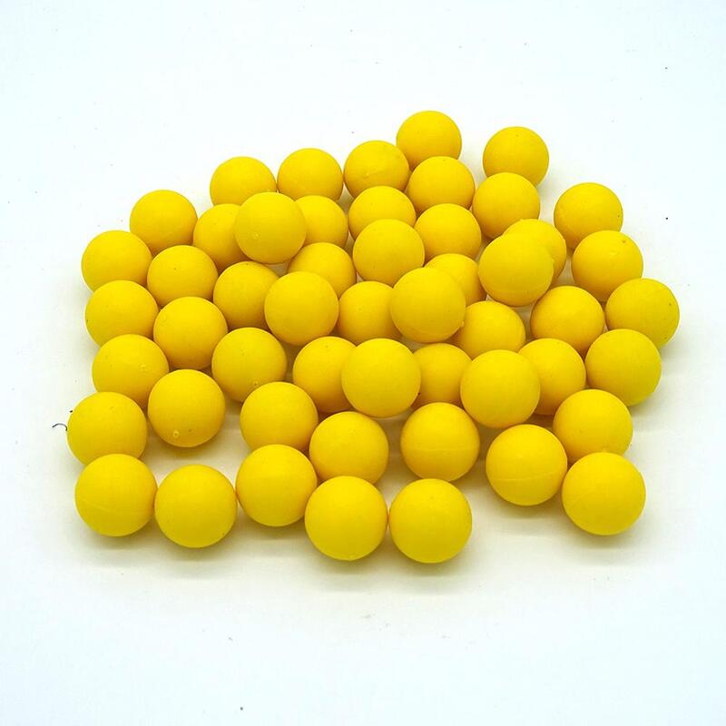 Bolas de goma reutilizables para Paintball, bolas de entrenamiento reutilizables de calibre 0,68x100, Material de PVC, bolas de pintura elásticas