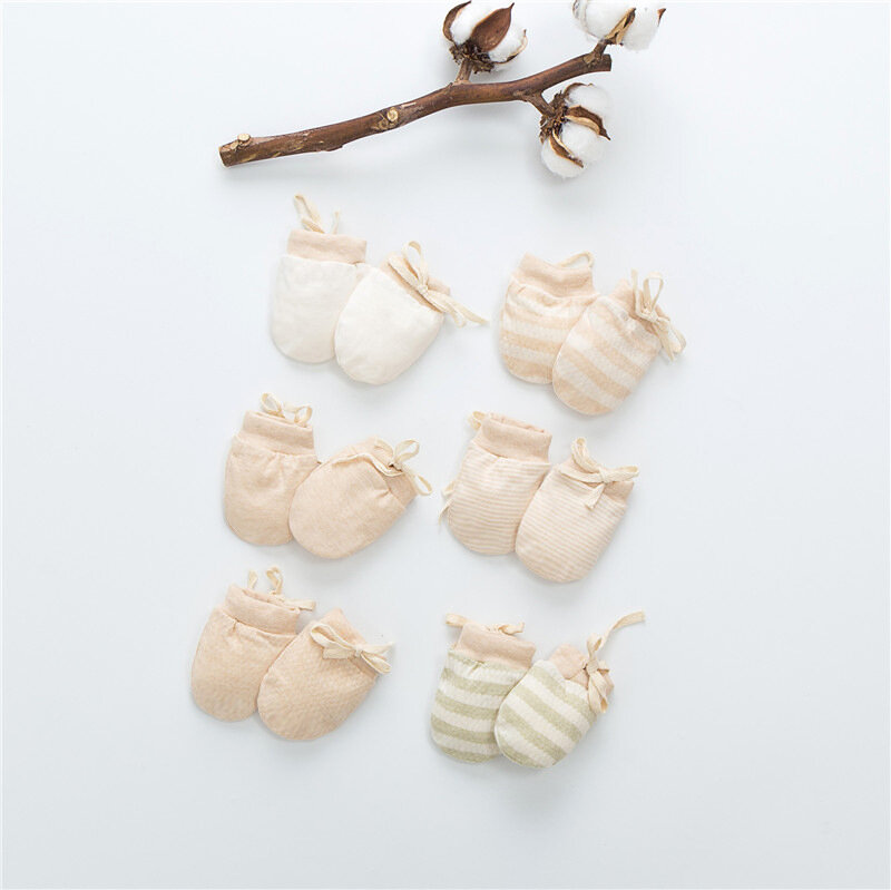 6 estilos, quatro estações novo bebê anti-risco luvas de proteção respirável recém-nascidos algodão orgânico bebê anti-zero rosto