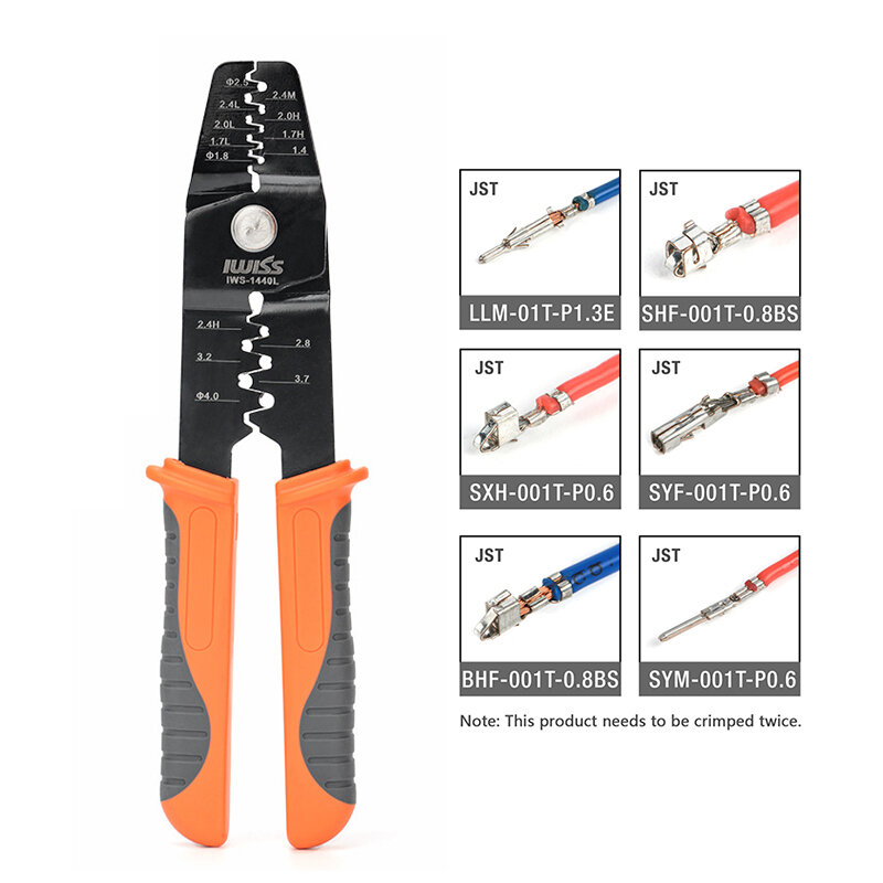 IWS-1440L Multi-Function Automotive Connector Male And Female Dupont Pin Crimping Pliers,Wiring Harness Terminal plug Hand Tool