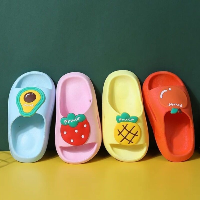 Детские тапочки, летние Нескользящие Детские сандалии и тапочки, детская обувь с дырками для мальчиков и девочек, Пляжная детская обувь для малышей