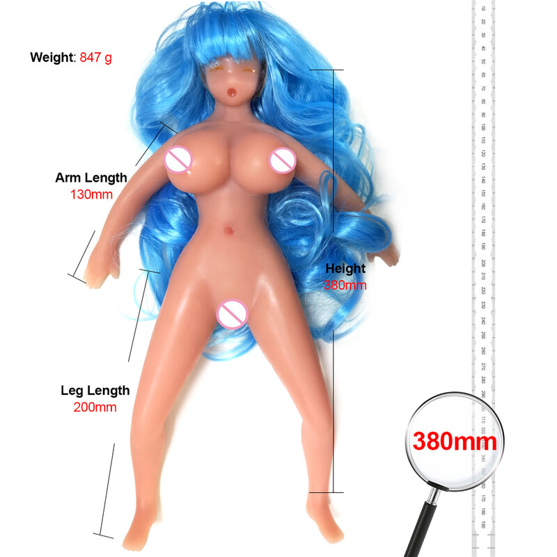 Mini muñeca del sexo de silicona líquida pecho grande realista Vagina Real amor muñeca Sexy erótico, sexo, adultos juguete para masturbadores para hombres
