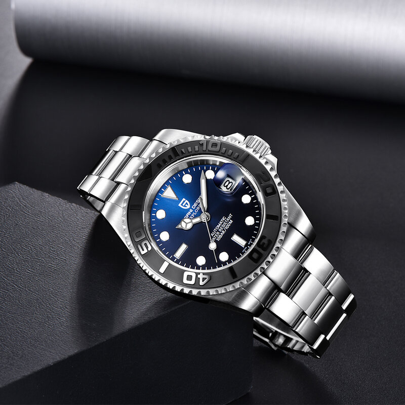 PAGANI Design Männer Automatische Uhr Sapphire Luxus Mechanische Armbanduhr Edelstahl Wasserdichte Uhr Männer relogio masculino