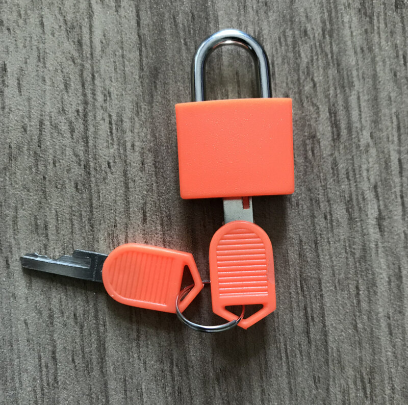 1 قطعة 22 مللي متر صغيرة صغيرة قوية قفل صلب حقيبة سفر يوميات قفل مع 2 مفاتيح دروبشيبينغ
