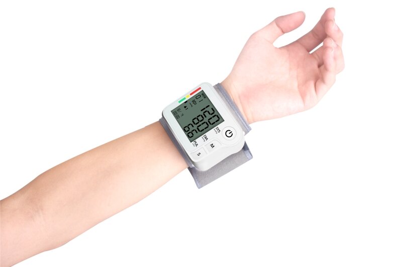 Pulso automático Monitor de Pressão Arterial BP Esfigmomanômetro Tonômetro de Medidor Para Medir A Pressão Arterial Tensiometro Máquina