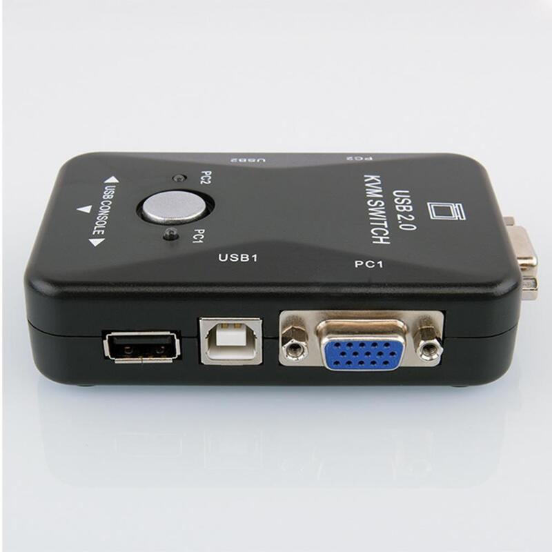 Doskonały USB VGA odporny na wysoką temperaturę przełącznik KVM odporny na wysoką temperaturę przełącznik przyciskowy antyuderzeniowe akcesoria do laptopa