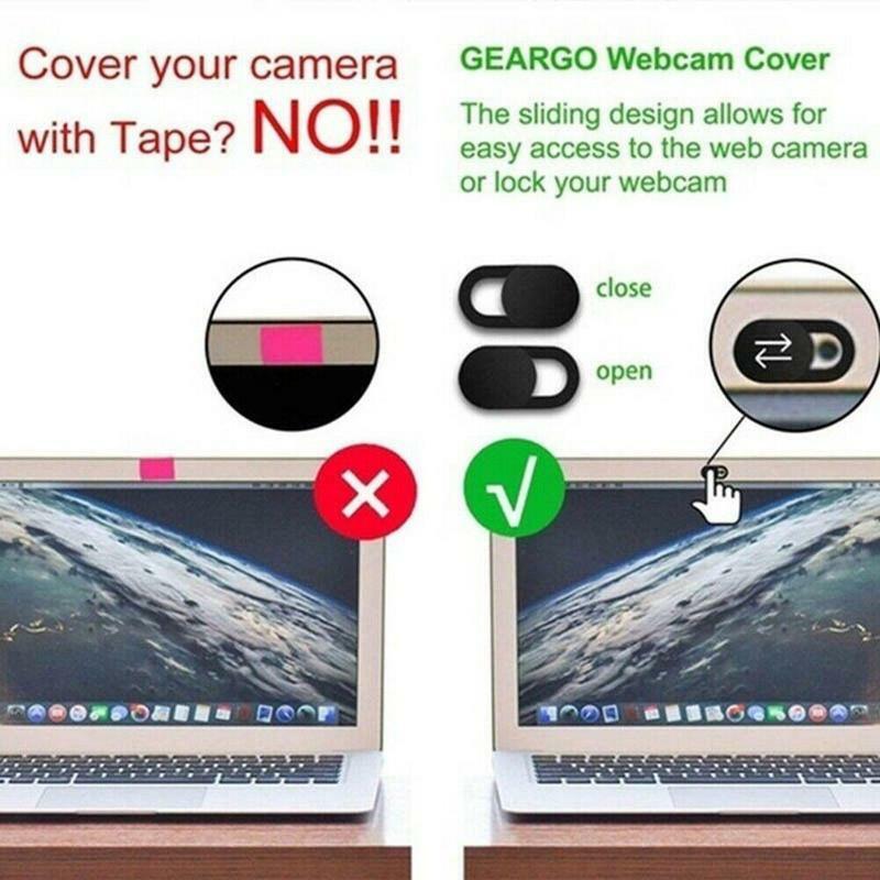 Penutup WebCam 1 buah, Magnet Slider plastik Universal stiker privasi untuk iPhone Laptop kamera Slider Web PC Tablet
