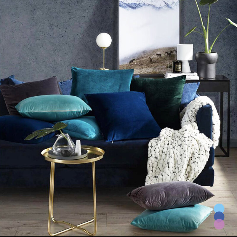 Fronha decorativa retangular 30x50, capa de almofada com 26 cores para sala de estar, sofá de veludo, decoração para casa