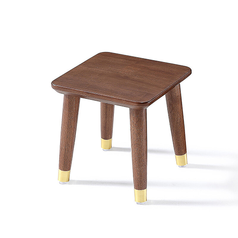 Маленький стул для гостиной, домашний кофейный столик, маленькая скамейка, квадратный стул из массива дерева, сменный стул для детей