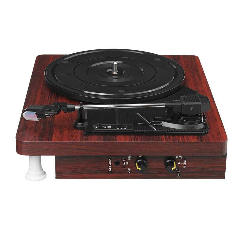 33, 45, 78 RPM LP Record Player bluetooth Eingebaute Lautsprecher Antikes Grammophon Plattenspieler Disc Vinyl Audio RCA