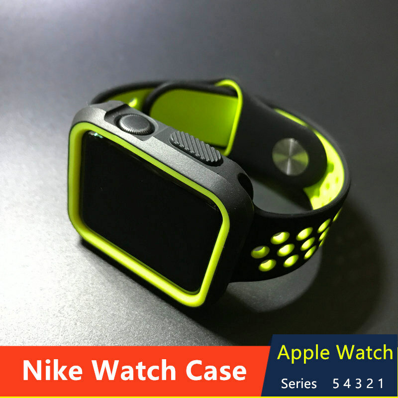 Silicone pára-choques para apple assista caso 5 44mm 40mm iwatch caso 42mm/38mm macio protetor capa apple assista 4 3 2 1 acessórios 44