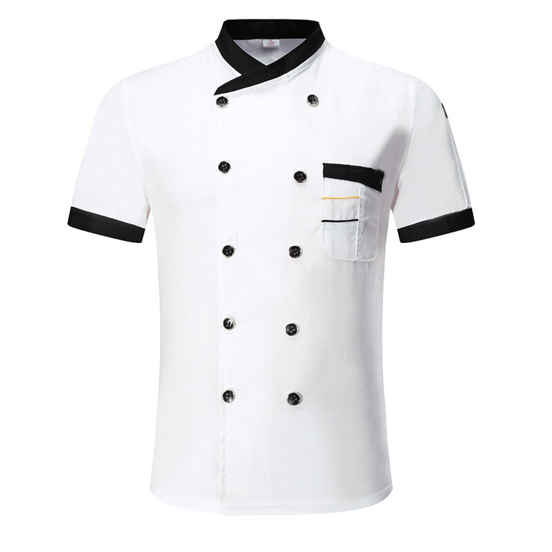 Chaqueta de Chef Unisex para hombre, uniforme de cocina para restaurante, Hotel, ropa de cocina, camisa de Chef de Catering