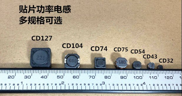 50 pçs/lote CD/CDRH104R série SMD blindado poder indutores indutores de potência Volume: 10*10*4MM frete grátis