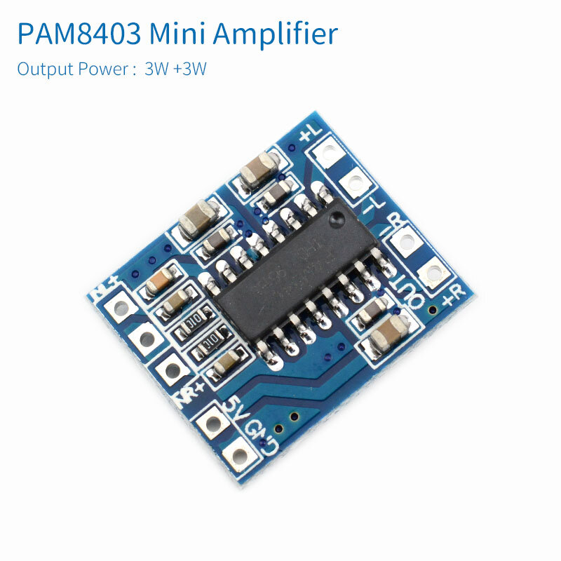 Unisian PAM8403 Audio Mini Versterker 2.0 Kanaals 3W + 3W Digitale Versterkers Board DC2.5V-5.5V Voor Draagbare Audio systeem