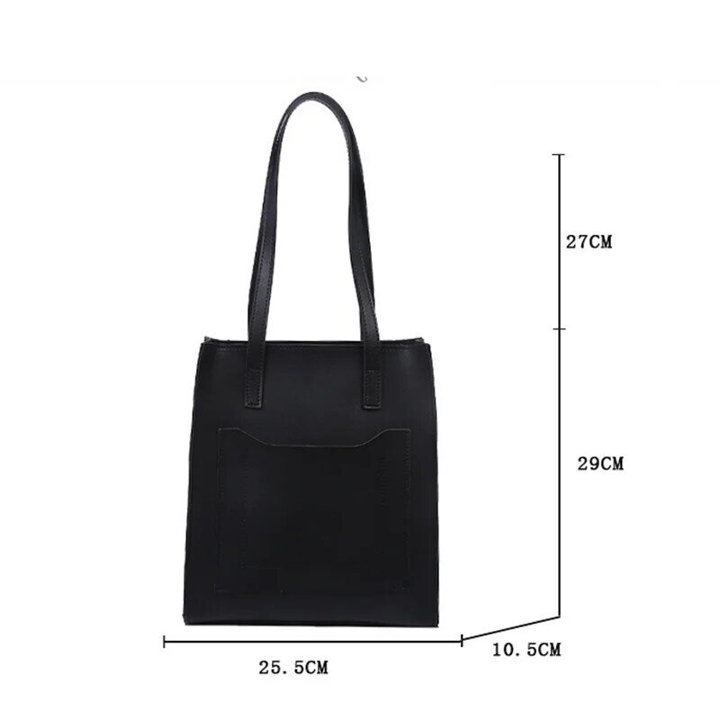 بولي Leather جلدية عادية حمل حقيبة Vintage حقيبة يد فاخرة للنساء 2021 مصمم حقيبة كتف الموضة الإناث العلامة التجارية الكبيرة حقيبة تسوق حقيبة