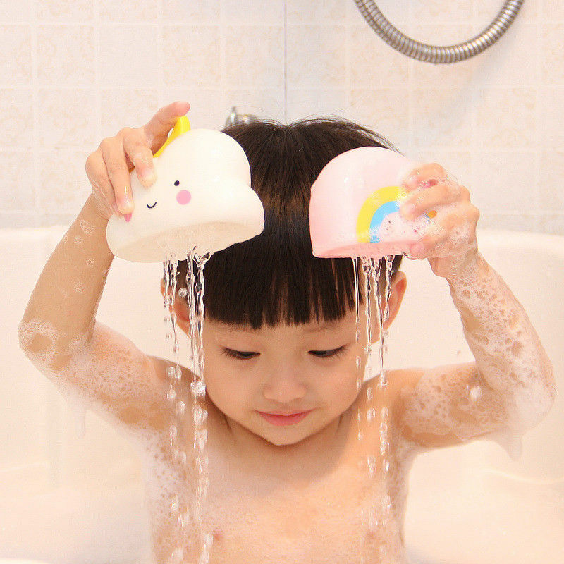 Śliczne zabawki do kąpieli dla niemowląt łazienka zagraj w wodę narzędzie do natryskiwania chmury prysznic pływające zabawki dla dzieci łazienka zabawki wodne wczesna edukacja