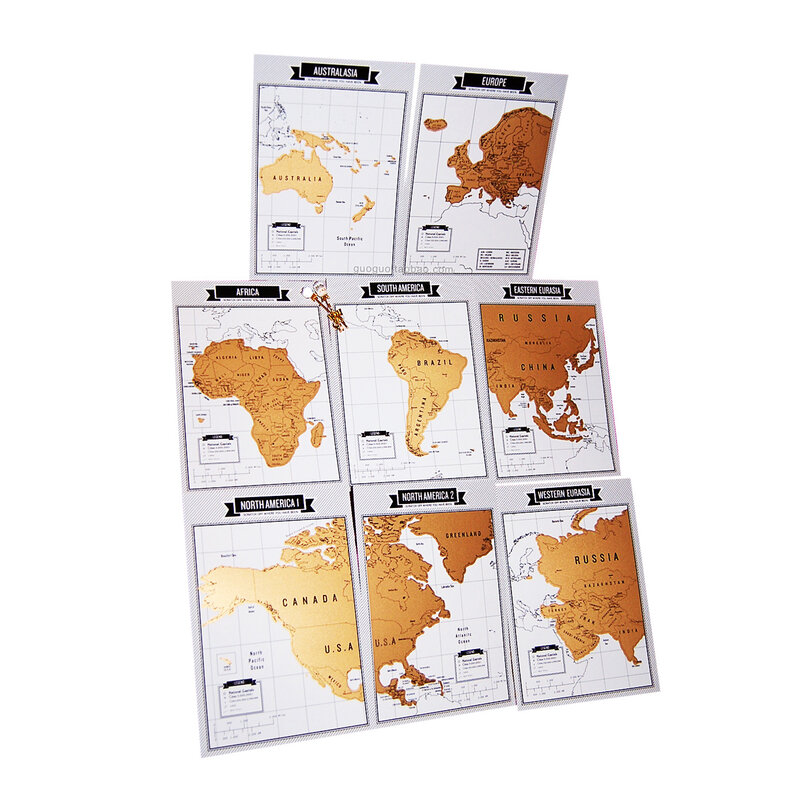 32 Sheets Paper and 8 World Maps Scratch Map Note Book Scratches World Map Travel Map Book Planner Mapa Mundo Mapas