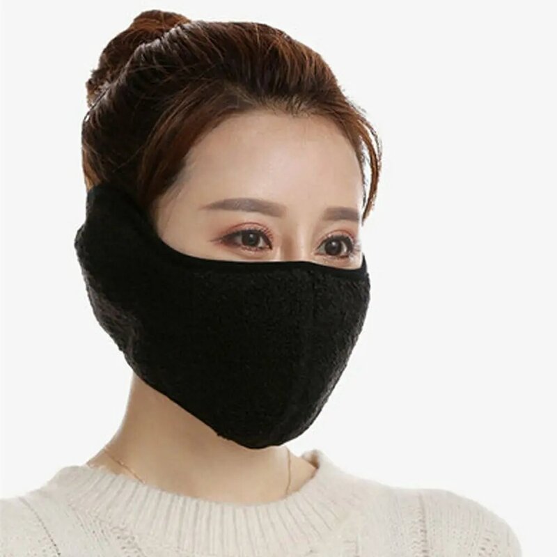 Fashion Plush Comfortable Earmuffs Thicken Warm Ear Protectors Mouth Ear Cover