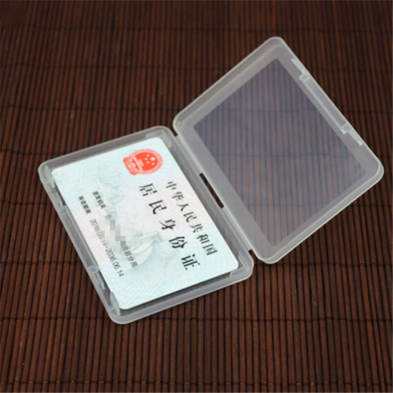 Portátil Limpar Plástico Jóias Caixas De Armazenamento, pequenas caixas quadradas, caso de artesanato, grânulos recipientes, 9.5*6.4*1cm, 1pc