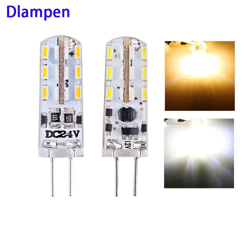 mini led spotlight G4 corn bulb mini 1.5W silicone body home lighting Ac Dc 12v 24v 110v 220v replace Halogen Chandelier light