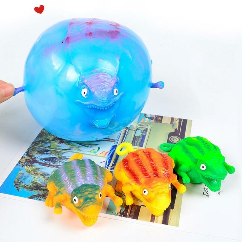 2022 palla gonfiabile di dinosauro divertente soffiaggio animale sfiato giocattolo palloncino d'acqua spremere novità giocattoli per feste ansia regali antistress