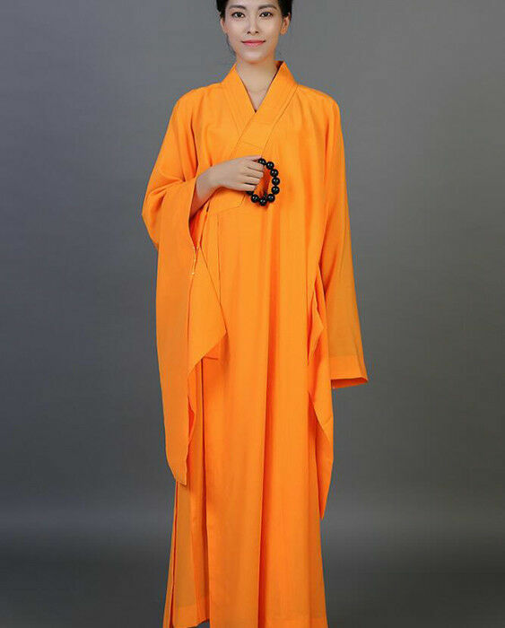 Primavera autunno tempio lino Layman monaco abito lungo giacca cappotto uomo donna