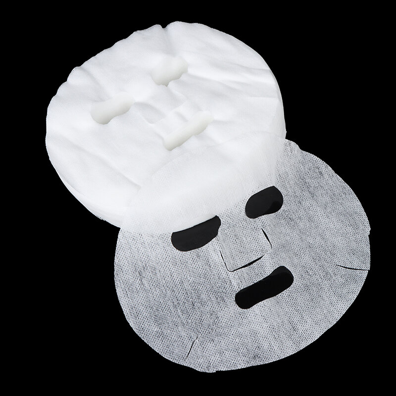 Mascarilla facial desechable no tóxica, herramienta de belleza de algodón transpirable, 100 unidades