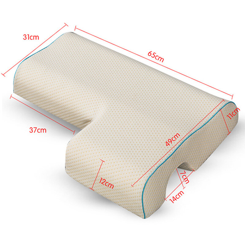 YRHCD New Style Couple Pillow Slow Rebound Memory Pressure Pillow Anti-Hand Paralysis Pillow Duet Protection Cervical Pillow