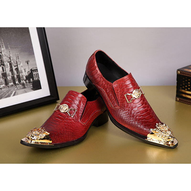 Batzuzhi – chaussures habillées en cuir véritable pour hommes, chaussures de styliste, Business, à la mode! Grande taille EU38-46! 3 couleurs!