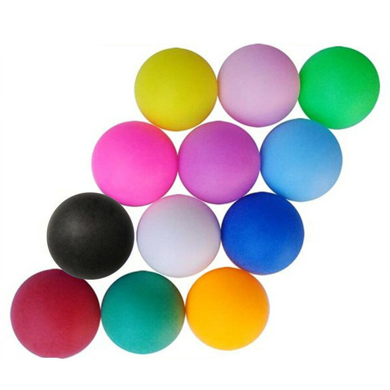 Um Pacote Colorido 40mm 2.4g Entretenimento Ténis de Mesa Bolas de Ping Pong Bolas de Cores Misturadas para o Jogo e Atividade cor da mistura
