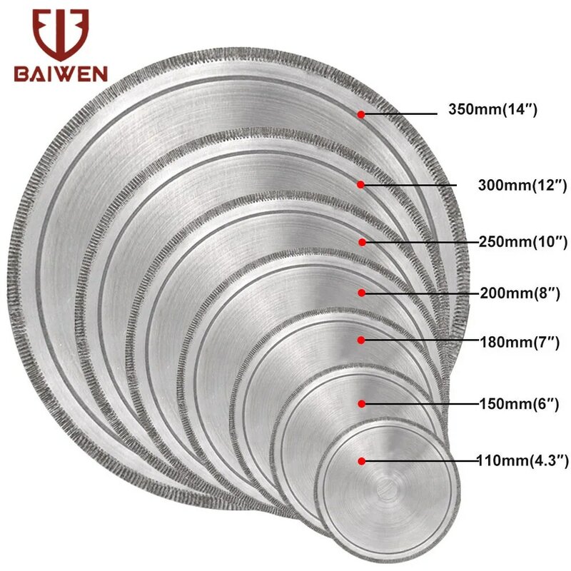 Алмазный режущий диск 150 мм-350 мм, сверхтонкое лезвие для пилы для Lapidary, режущие диски для обработки драгоценных камней, кристаллов, нефрита, стекла