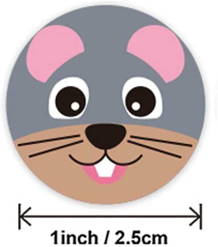 500pcs Cute Cartoon Animals Sticker for Children Encourage Sealing Labels School Teacher Supplies Child Reward Sticker Labels