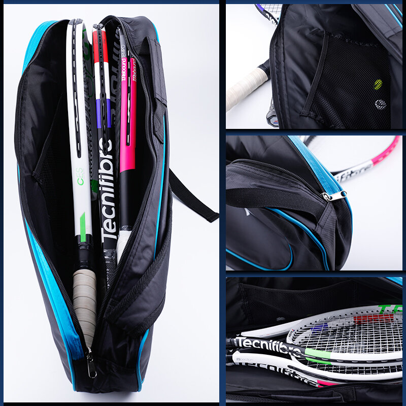 KOPF Tennis Schläger Tasche 3 Pack Training Sport Wettbewerb Schulter Hand Tasche Handtasche Squash Badminton Raquete De Padel Lagerung Tasche