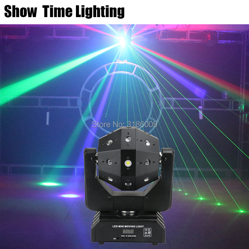 New Arrival Unlimited Rotate Dj Laser Disco Led Strobe 3 IN 1 Moving Head Light Good Effect Use For Party KTV Night Club Bar