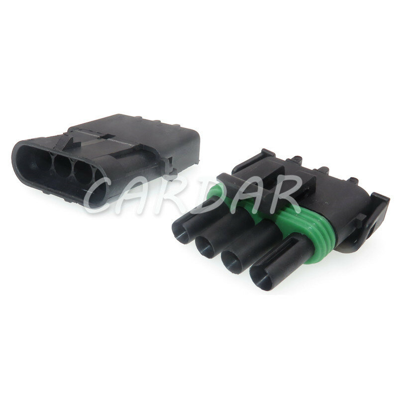 1 Set 4 Pin 12015797 12010974 Automobile Connector Weather Pack Electrical Sealed Wiring Socket