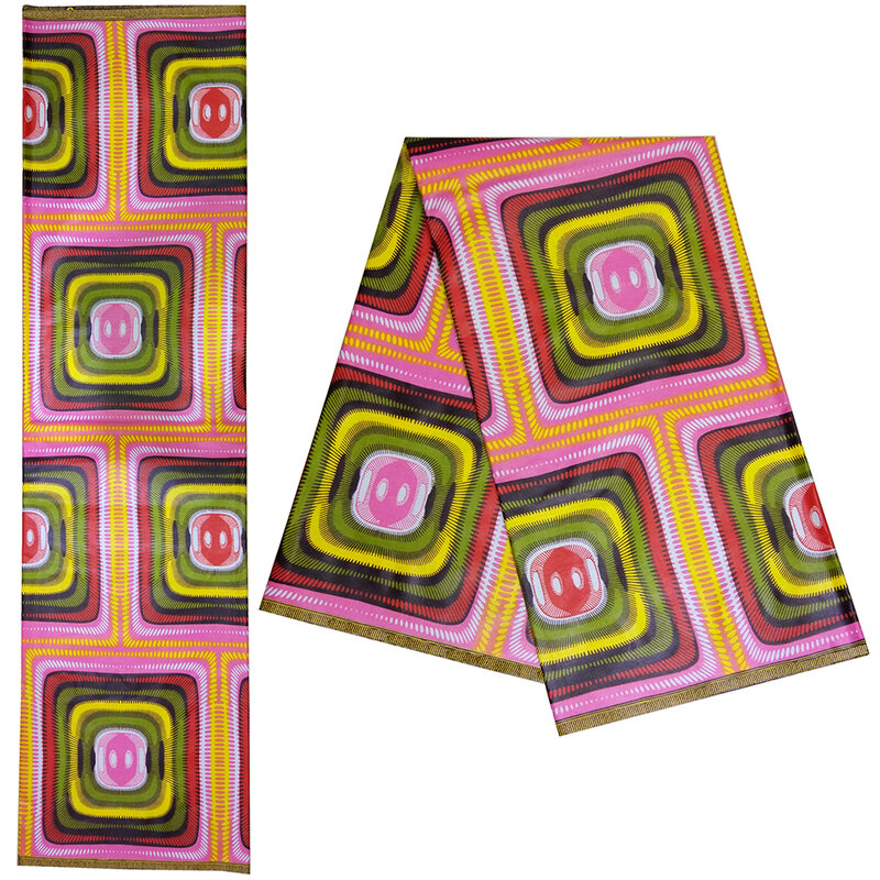 Nigerian Colorful African Ankara Newest Design Wax Print African Fabric For Women Dress
