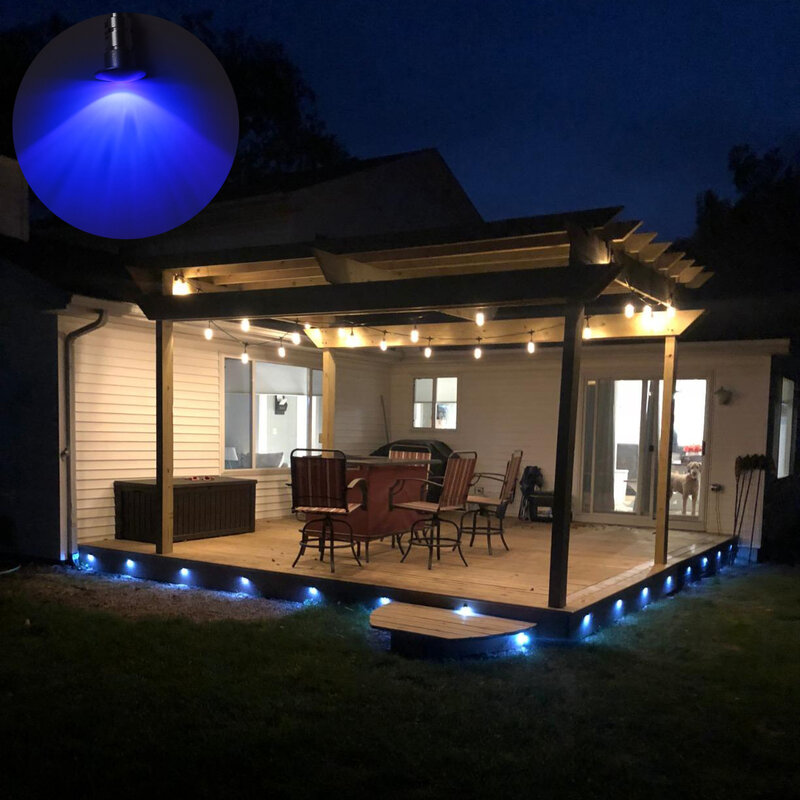 Luces LED navideñas de media luna para interiores y exteriores, lámparas empotradas con controlador DC12V, impermeables, para patio, suelo, escalera y camino
