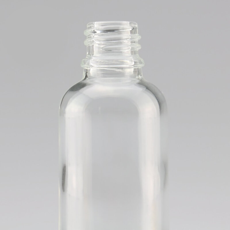 Mini pipeta líquida reagente de vidro, garrafa cosmética vazia transparente 5ml-100ml