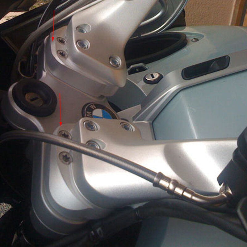 Подъемник для руля Yamaha FJR1300 FJR, серебристый, 25 мм, 1300, 2001, 2002, 2003, 2004, 2005