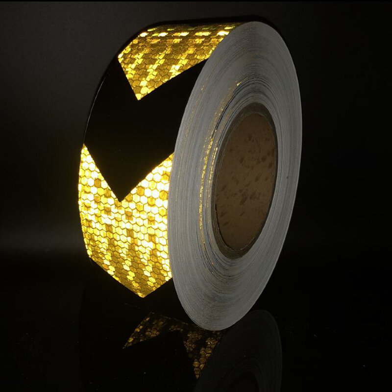 50mmx10m/Roll Reflective Tape Stickers Car-Styling Self Adhesive Warning Tape