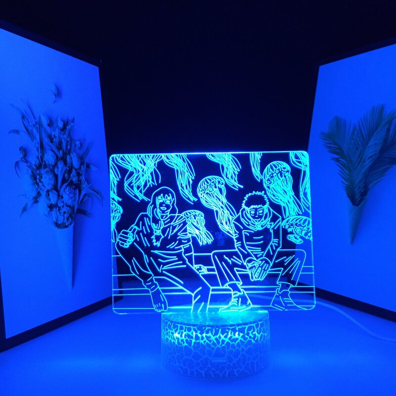 Jujutsu Kaisen LED Nacht Licht für Geburtstag Geschenk Raum Dekoration Nachtlicht Manga Tisch Lampe Itadori Yuji Anime Lampe Dropship