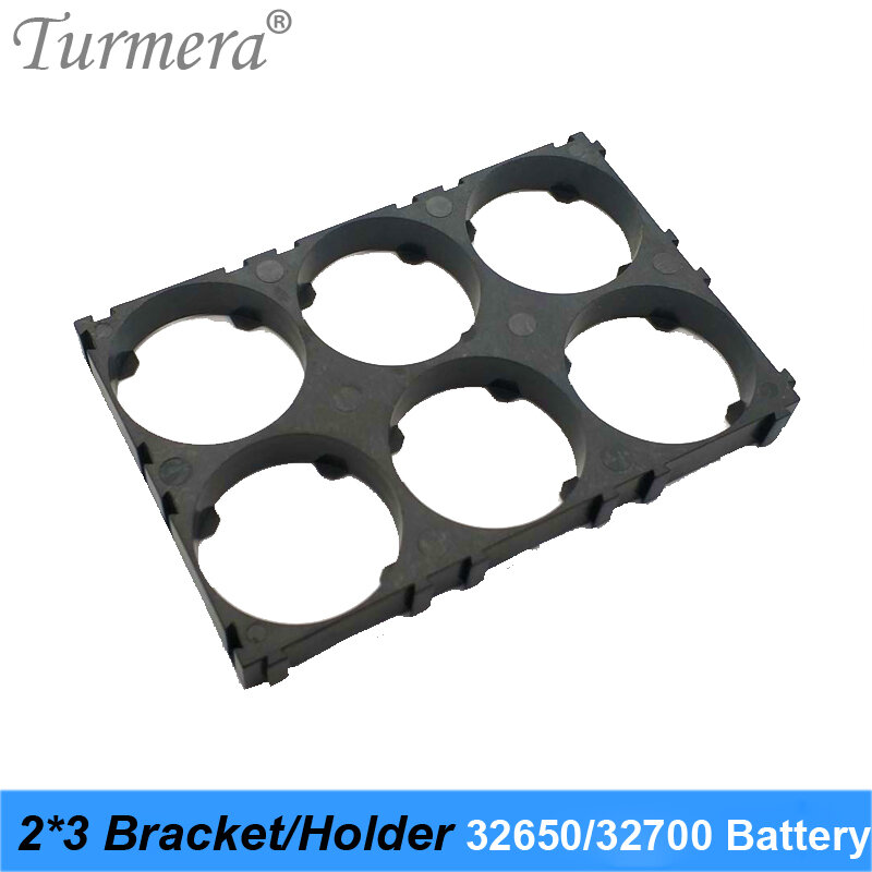 32650 32700 2*3 Battery Holder Bracket Cell Safety Anti Vibration Plastic Brackets For 32650 32700 Battery Pack Use Turmera  NEW