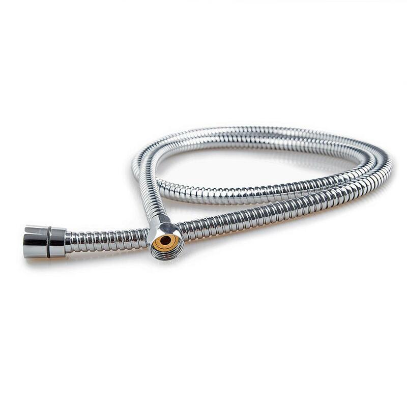 1.5m hose hot and cold shower high pressure pipe copper cap stainless steel electroplating double buckle hose
