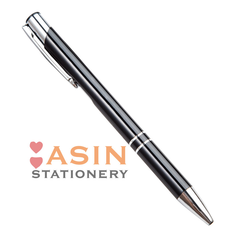 20 pz/lotto vendita calda personalizzato penna a sfera in metallo supporto penna a sfera stampa logo pubblicità all'ingrosso personalizzato penna in metallo