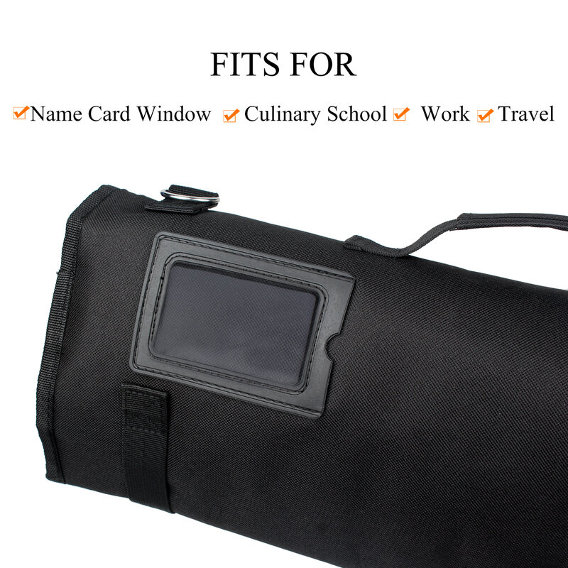 WESSLECO-bolsa para cuchillos de Chef, organizador de almacenamiento de tela Oxford, soporte para estuche de transporte de viaje