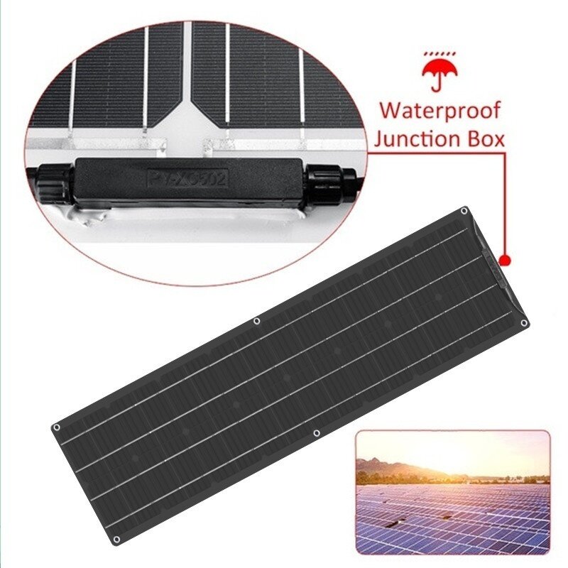 2020 Newly High Efficiency Solar Panel  400W 2*200W Black Backplane Battery Charger for Car Yacht Boat RV Camping Caravan Home