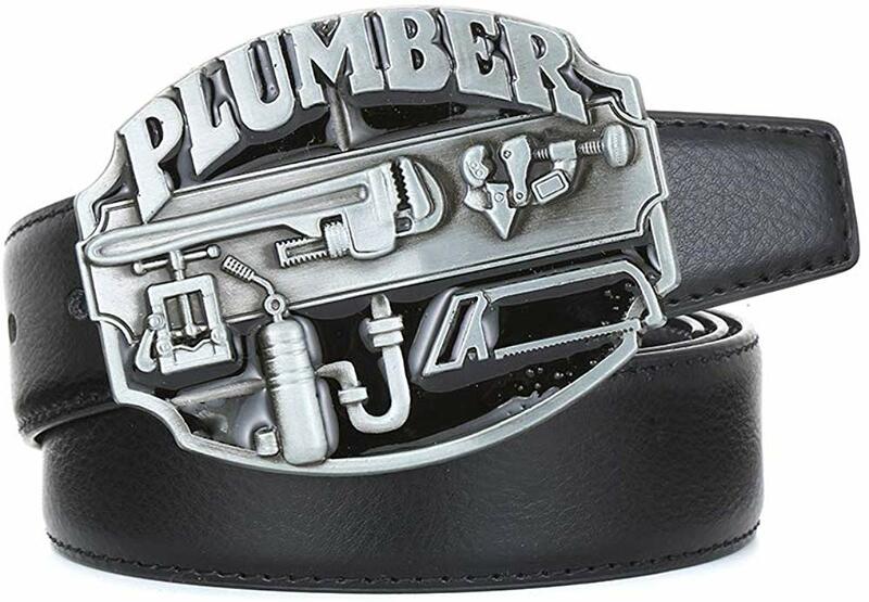 Silver plumber letter  belt  buckle for man western cowboy buckle without belt custom alloy width 4cm