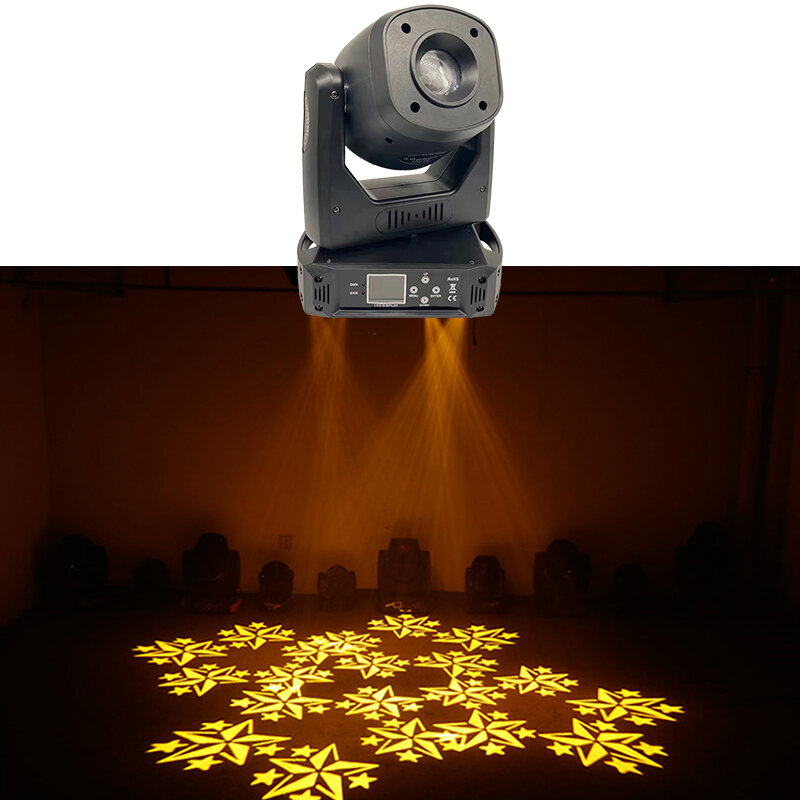 ディスコ100ワットledパターン移動ヘッドライトプリズム3回転使用ステージパフォーマンスバーパーティーディスコ効果照明