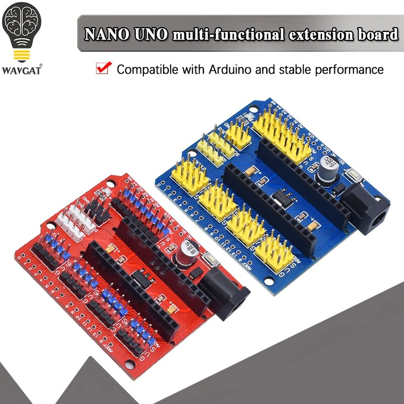 نانو و UNO لوح تمديد متعدد الأغراض ATMEGA328 لوحة تعليمية لاردوينو نانو 3.0 WAVGAT